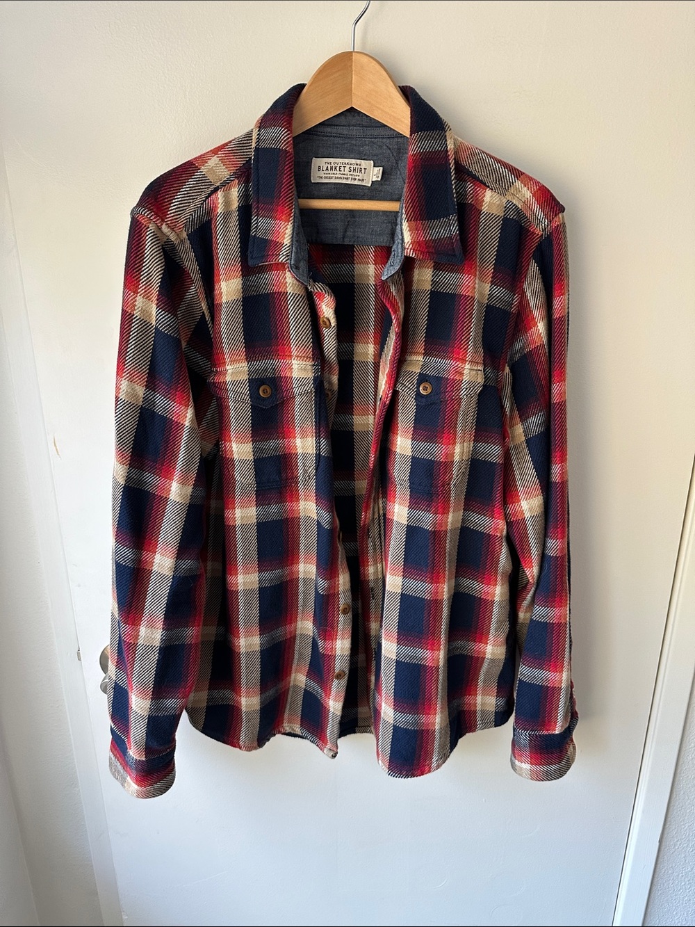 Outerknown Men Large Blanket Shirt
